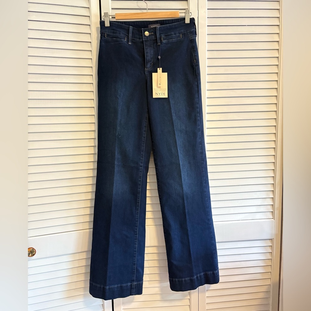 NWT Women’s NYDJ Denim wide leg Teresa Trouser size 2